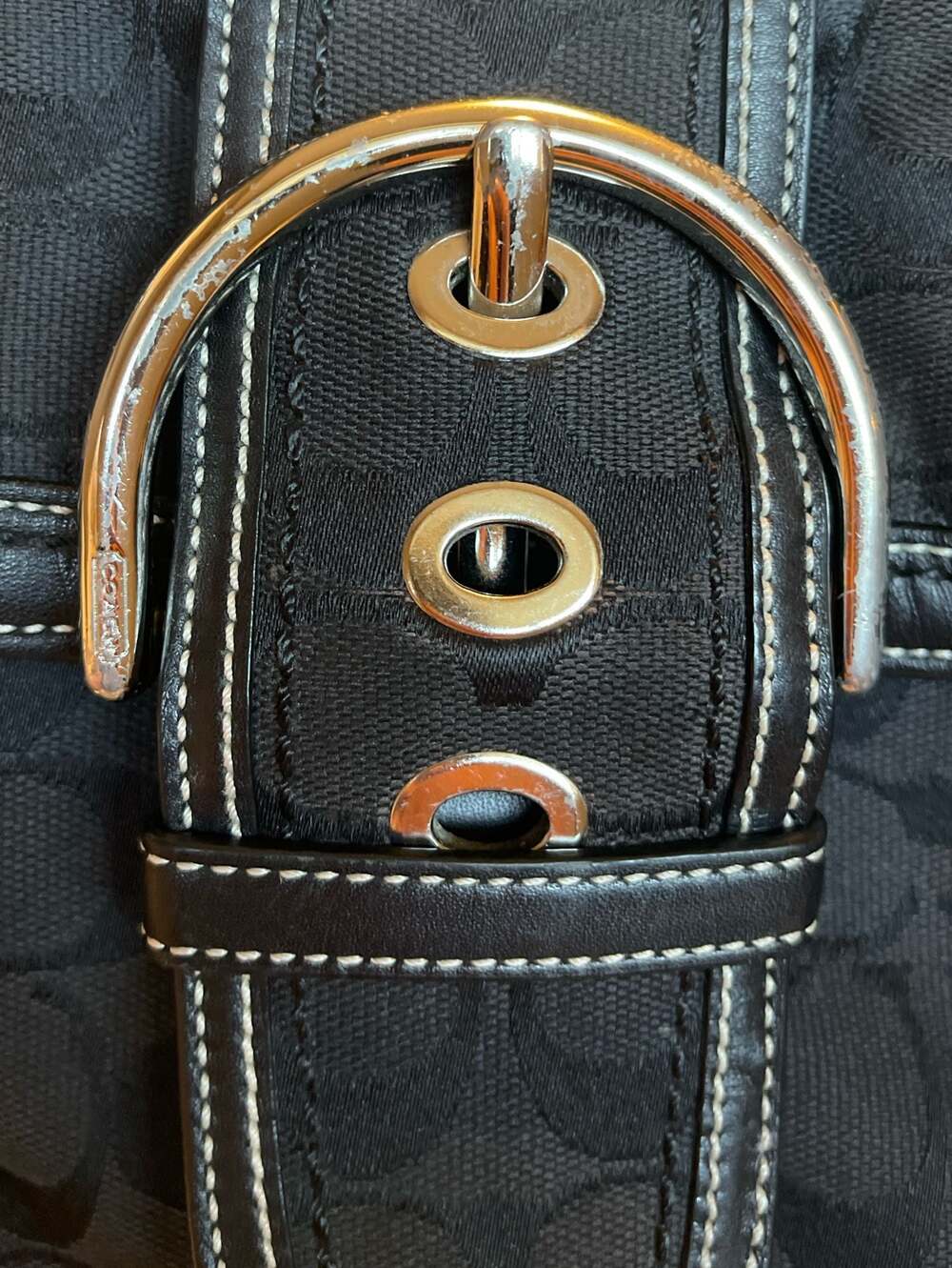 Vintage Coach Black Shoulder Bag 10297 - Picture 10 of 12